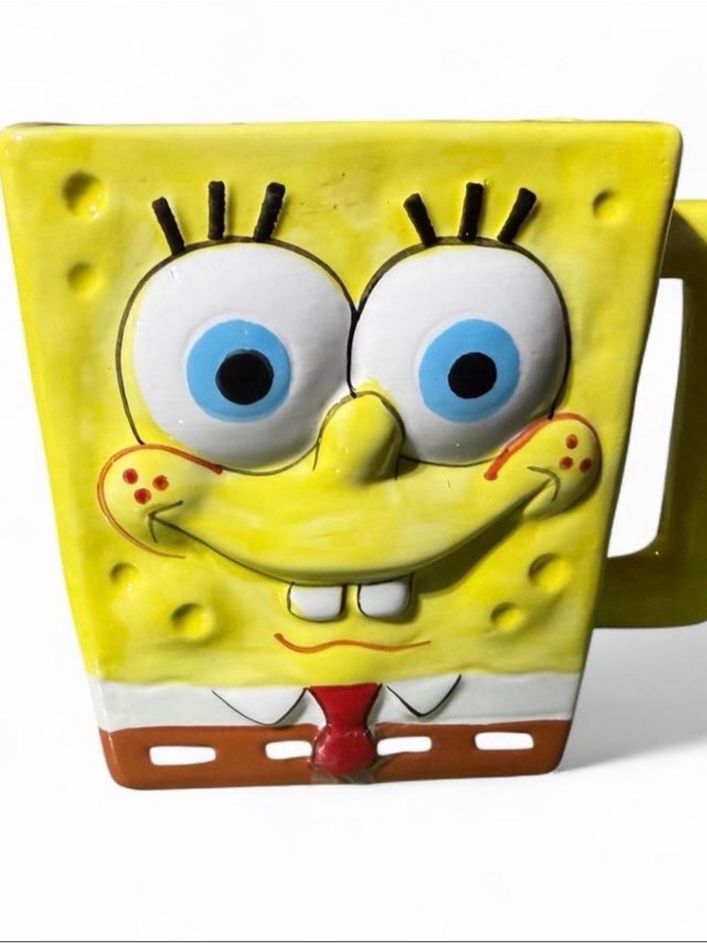 SpongeBob Squarepants Yellow and Blue Ceramic Character Mug